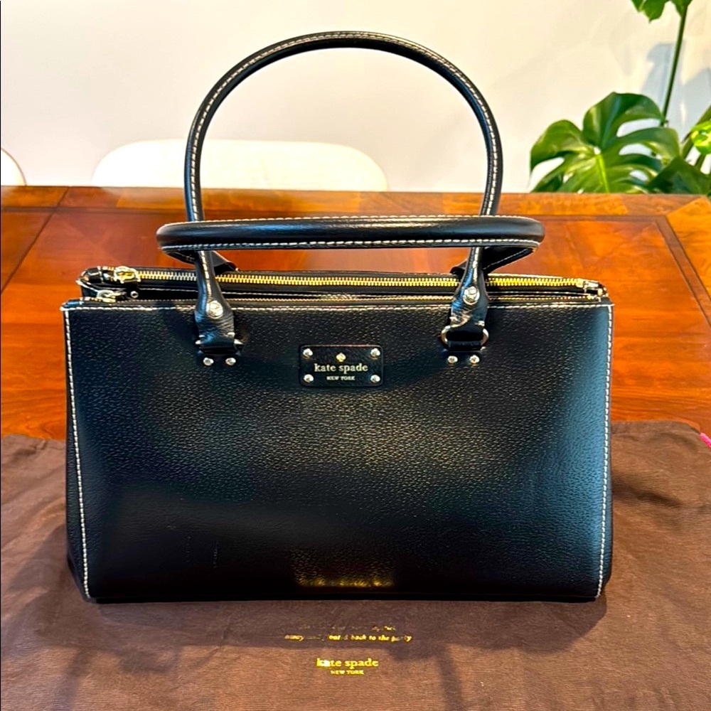 Kate Spade Black Leather Handbag